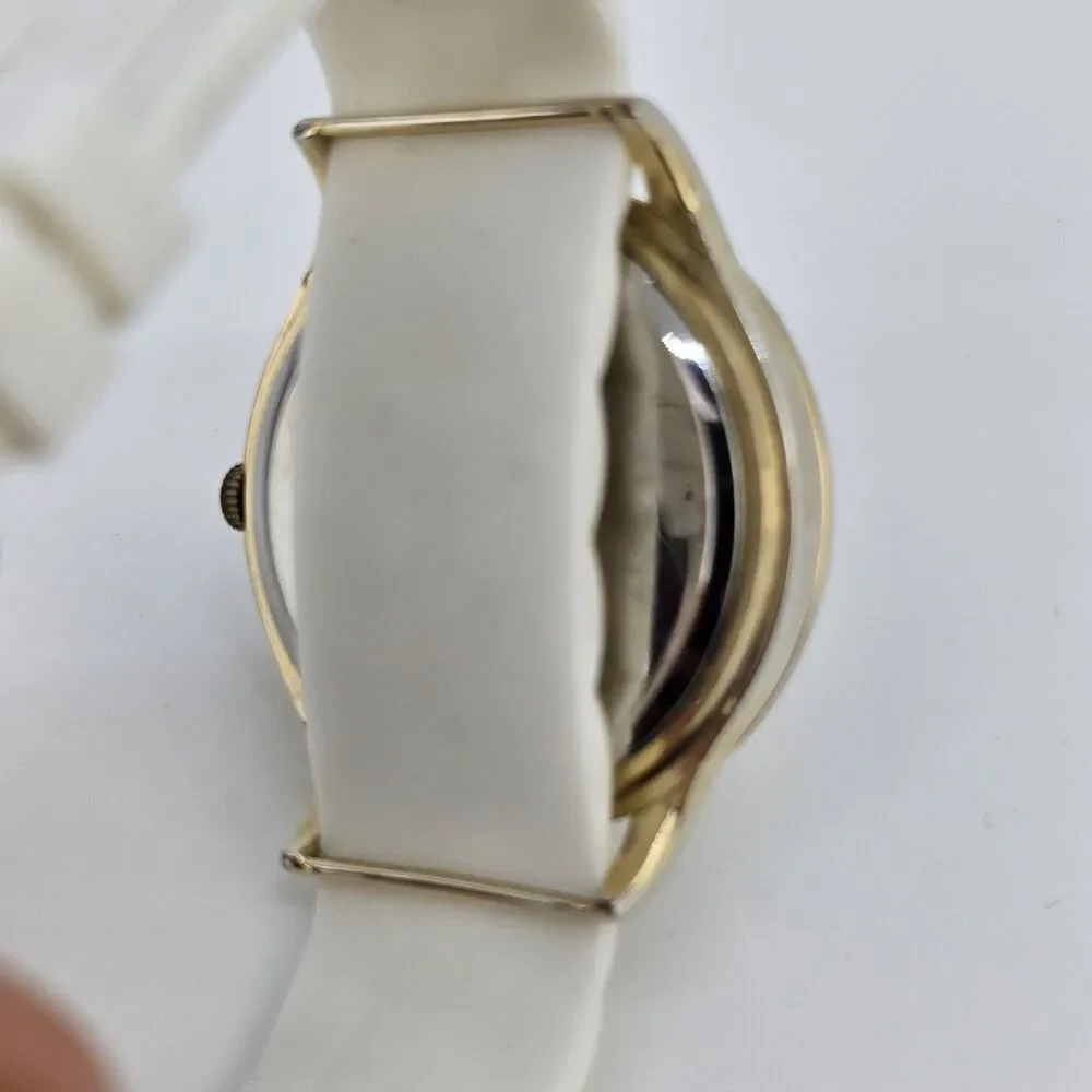 40MM‎ Women's Animal Print Dial Watch White Plastic Band New Battery